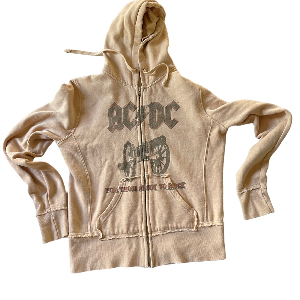 Vintage JUNK FOOD AC/DC Hoodie Front Zip, short, fitted
From LA’s store KITSON